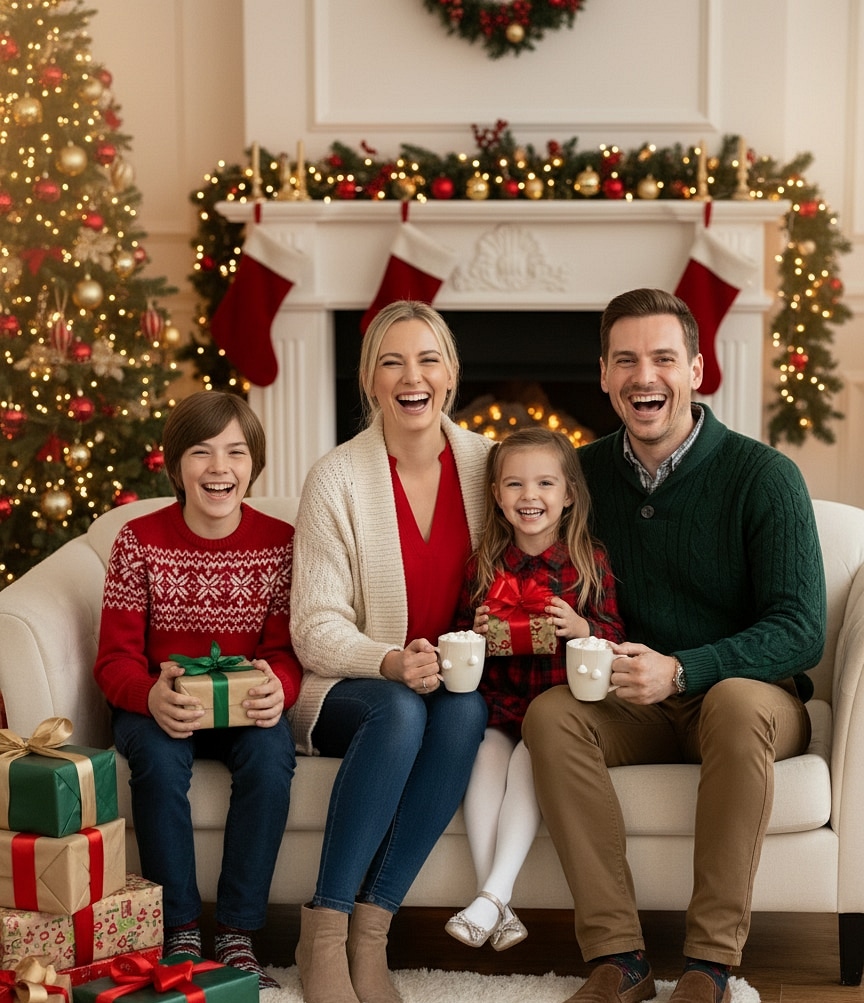 Cozy Fireplace AI Generated Example 2